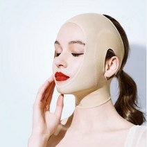 V라인 얼굴 리프팅밴드 얼굴처짐방지 안면마스크 목탄력 턱라인정리 불독살 림프마사지 턱팩