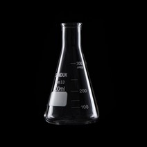 삼각 플라스크 100ml 식품 계량 실험실 유리 용기 Erlenmeyer flask SAMDUK SD.150109