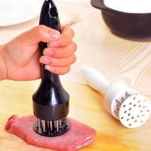 16 핀 고기 Tenderizers Pounders 고기 가금류 도구 스테이크 돼지 고기 절단 빠른 느슨한 바늘 스테인레스 스틸 고기 망치, Black, 하나