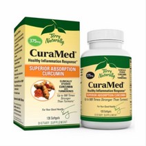 Terry Naturally BCM-95 Curcumin CuraMed 테리 내츄럴리 큐라메드 강황 커큐민 375mg 60정, 1개, 1
