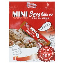 더캣츠 미니베로베로20p 5종류 미니츄르 고양이간식, 1개, 연어