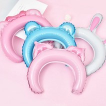 [미미글로벌]생일 기념일 파티 동물 애니멀 풍선 머리띠 DD-09942, 젖소