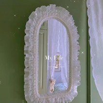 거울 DIY 장식 재료 스티커 거울 테두리 리폼 모서리 진주 레이스, 탄력없는 1미터 타일 2호