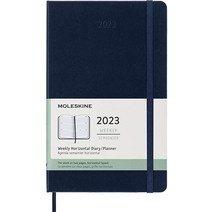 Moleskine 2023 위클리 플래너 다이어리 블랙 5 x 8.25, Large