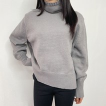베럴댄나우 여성용 울 루즈핏 부드러운 목폴라 니트