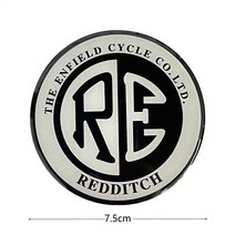 로얄 엔필드 메탈 소프트 리플렉스 스티커 빈티지 로고 드레스업 튜닝 파츠, H라인 반사형 입체젤리 7.5CM원피스