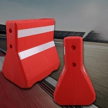 도로 분리대 차단벽 안전 휀스 방호 차단 벽 공사장 PE방호벽, B.2kg