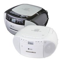 롯데알미늄 롯데 MP3 카세트 CD플레이어 핑키880 USB 재생 AUX 이어폰 지원, 블랙, 블랙