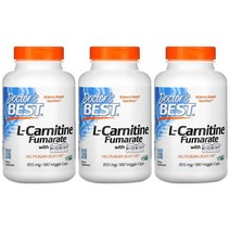 닥터스베스트 L 엘 카르니틴 푸마르산염 855mg 베지 캡슐 180정 x3통 비건, 1개, 기본