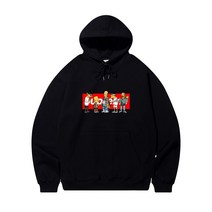 UNIQUE LIFE STYLE SoulinSeoul 스트리트패션 남녀공용 심슨 #9 일러스트 프린팅 트렌디 프리미엄 후드티
