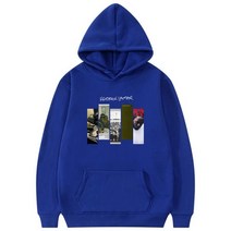 Kendrick-새로운 라마 후드 래퍼 음악 앨범 프린트 스트리트웨어 남성 여성 패션 힙합 오버사이즈 스웨터 후디 풀오버, 3XL, Blue