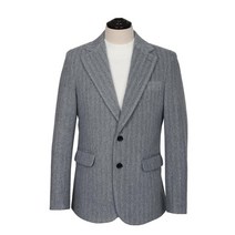 남성 밝은 울소재 단품 겨울 정장 자켓 부드러운 동복