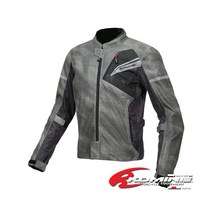코미네 오토바이 자켓 여름 풀메쉬 바이크 프로텍터 보호대 상의 JK-140 SMOKE-BLACK, SMOKE-BLACK-WL