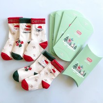 코코비도로시 루돌프 크리스마스 양말 선물상자 패키지 5 SET