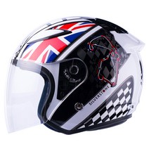 SST 크라운 오토바이 헬멧, 크라운 실버스톤화이트