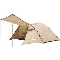 버팔로 아크 돔 텐트 4-5인/백패킹 낚시 돔텐트, 버팔로 아크 돔 텐트(베이지)