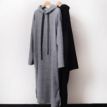 빅사이즈사랑해요 B686L111 메란지테입후드원피스 GO