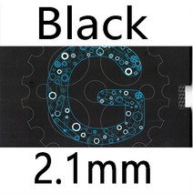 SANWEI- 기어 2.0 하프 스티키 백핸드 카운터 어택 탁구 고무 스폰지, 블랙 2.0-2.2mm