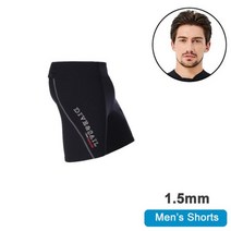 다이빙 드라이 서핑 수트 웻수트 여름 다이빙 및 잠수복 탑 또는 바지 1.5mm 2mm 3mm 네오프렌 자켓, 12 1.5mm Men Shorts_06 XXL