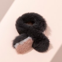 리끌로우 투톤 폭스 퍼 머플러