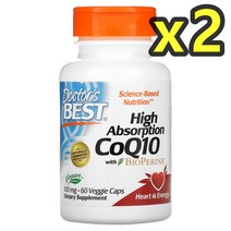 닥터스베스트 코큐텐 CoQ10 바이오페린 100mg 60베지캡슐 2개