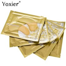 콜라겐마스크백 콜라겐팩 석고팩 24k 골드 크리스탈 콜라겐 아이 마스크 다크 서클 딥, 안대