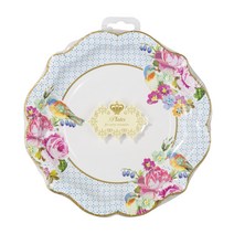 Talking Tables 티파티 꽃무늬 종이접시 12개 세트-프리티 teaparty paperplate 빛나파티 일회용접시, 수량, 개당 수량