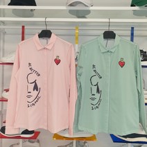 까스텔바작 [매장인기상품] 간절기 봄상품 스트라이프 프린팅 스판카라셔츠BGCS-TS509