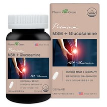 팜그린 프리미엄 MSM 글루코사민 1800mg x 60정 관절건강 관절통완화 천연항염제
