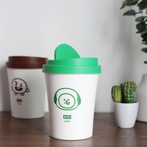 꾹꾸기1개BT21 페달휴지통 사용 압축휴지통 캐릭터 음식물쓰레기통 귀여운 다용도 사, 휴지통_쿠키