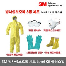OP 3M 방사성 방역보호복5종 세트 Level Kit 플러스업