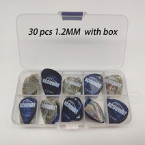50 개 셀룰로이드 기타 픽 중재자 두께 0.460.710.961.2 mm 일렉트릭 베이스 픽 플랙트럼 기타 액세서리, 1.2mm-30pcs w 상자