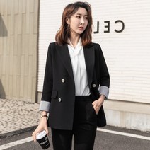 DFMEI 여성 싱글 블레이저 재킷