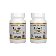 1+1 캘리포니아골드뉴트리션 CGN 루테인 지아잔틴 20mg 60베지캡슐 천수국 금잔화 메리골드 마리골드 카로티노이드 제아잔틴 홍화유