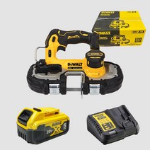 디월트 충전 밴드쏘 DCS377 18V 20V 세트 미니 소형 줄톱 절단기 밴드쇼 디월드, 20V 6.0Ah 배터리 세트