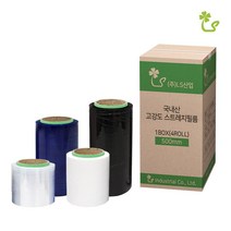 (무료 재단 슬리터 공업용랩 1박스) 잘 풀리는 스트레치필름 포장랩 산업용 자동 파레트 롤포장, 4등분(125mm) 1BOX, 슬리터 청색 25T-200M