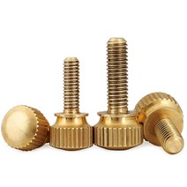 M6 널링 볼트 하이 헤드 더블 레이어 황동 전산 나사 압력 원형 손잡이 핸드 핸디 체결, M6 (2Pcs), 10mm, 1개