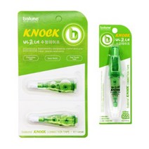 바르네 노크식 수정테이프 리필 BCT-0456R 2개입 문구 사무용품