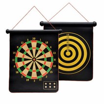 집콕 스포츠 게임 벽걸이 양면 자석핀 실내놀이 다트 가정용 대학생 중등용 아이방 방학, 1개, 마그네틱 롤다트세트(보급중형)