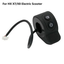 전동 킥보드 스쿠터 스로틀 hx x7x8 전기 엄지 가속기 부품 용 전자 가속기 교체, 검은색