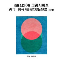 이케아 그라시외스 러그 핑크/블루