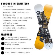 스노우 보드 데크 스노보드 데스페라도 바인딩 휴대용 스노우 보드 하네스, 02 YELLOW_03 150CM