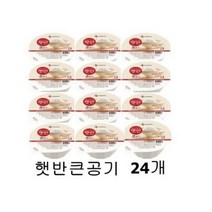 햇반 백미 큰햇반 사각, 300g × 24개