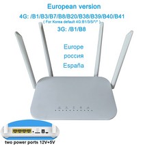 유심 와이파이 라우터 공유기 LC117 LTE CPE 4G 라우터 300m CAT4 32 wifi RJ45 WAN LAN 무선 모뎀 SIM 카, 01 Europe versionLC117