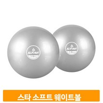 스타 웨이트볼 공 2개 소프트볼 요가 필라테스 실버