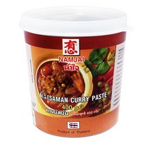 태국 남자이 마사문 커리 페이스트 400g 마사만 카레 namjai matsaman curry paste 아시아마트, 1개