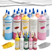 아크릴물감 대용량 전문가용 발색좋은 취미 화방 아크릴물감세트, 500ml_핑크