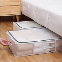 침대밑수납 언더베드 이불 옷 정리 보관함 접이식 보관팩, 80L(80x47x20cm), 1개