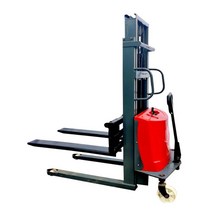 지게차 스태커 소형 수동 전기카트 유압 로딩 언로딩 리프트 전동지게차 핸드파렛트바퀴 운반, 1톤2m플러그인