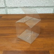 나이스팩 정사각형 PET 투명박스 16.5cm x 16.5cm 50장